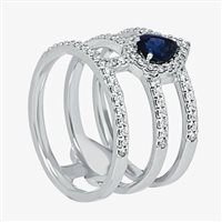 Anello Recarlo Donna Tattoo in Oro bianco Zaffiro XF039/BZGC - XF039/BZGC